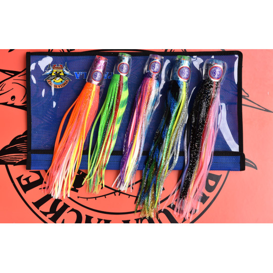 PAK 70 - Paua Jets - Medium Tackle for Stripes and Blues 15kg to 24kg - 30lb to 50lb Line Class With Outriggers