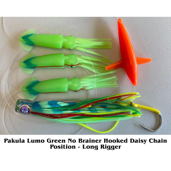 No Brainer Lumo Green Daisy Chain with Hooked Lure